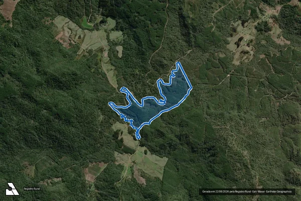 Imagem de satélite de Fazenda Mallon - Gleba 01 em Canoinhas - SC