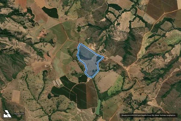 Imagem de satélite de FAZENDA COCAIS, MACAUBAS OU SANTA RITA DOS CASCALHOS E RANCHARIA - Parte 5 em Patrocínio - MG