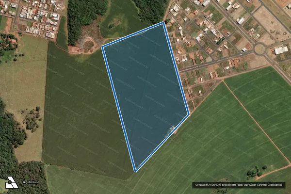 Imagem de satélite de FAZENDA MONTIVIDIU PONTAL - Parte 1 em Montividiu - GO
