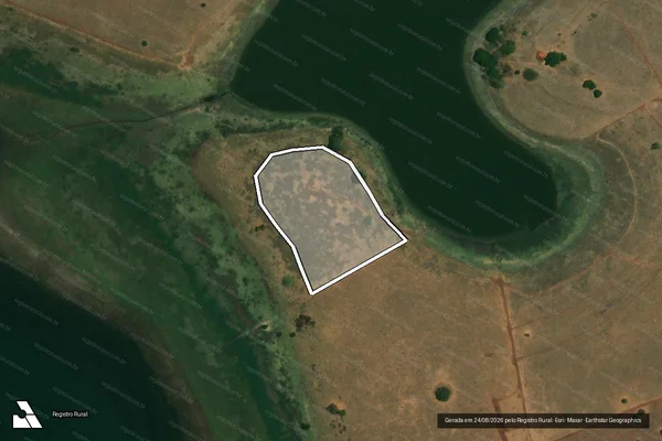 Imagem de satélite de FAZENDA SANTA LUZIA - Gleba 02 em Ipiaçu - MG