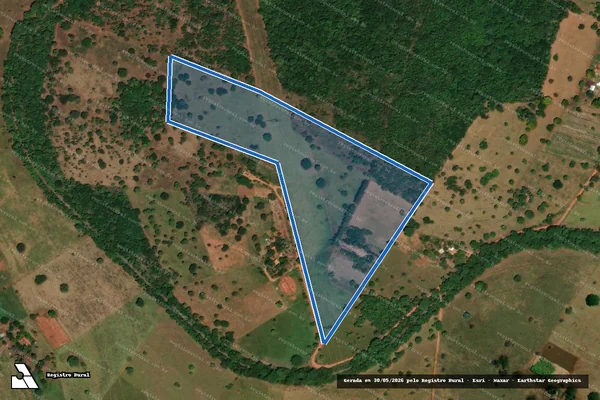 Imagem de satélite de Projeto de Assentamento Celso Furtado – Lote 131 em Andradina - SP