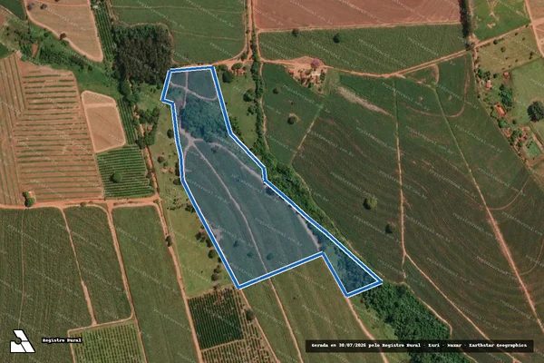 Imagem de satélite de Sítio Santa Rosa de Lima - Parte 1 em Irapuã - SP