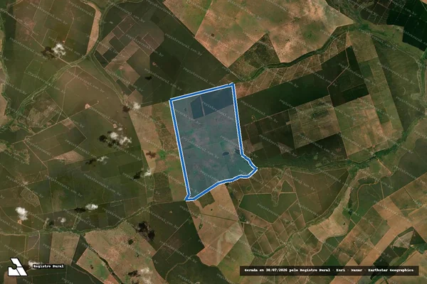 Imagem de satélite de FAZENDA SATA LÚCIA - PARCELA 2 em Ribas do Rio Pardo - MS