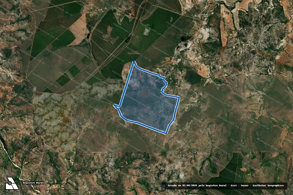 Imagem de satélite de FAZENDA VASCO - 001 em Grão Mogol - MG