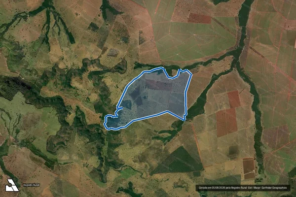 Imagem de satélite de FAZENDA MUNDO NOVO - FAZENDA MUNDO NOVO_PARCELA 6 em Itarumã - GO