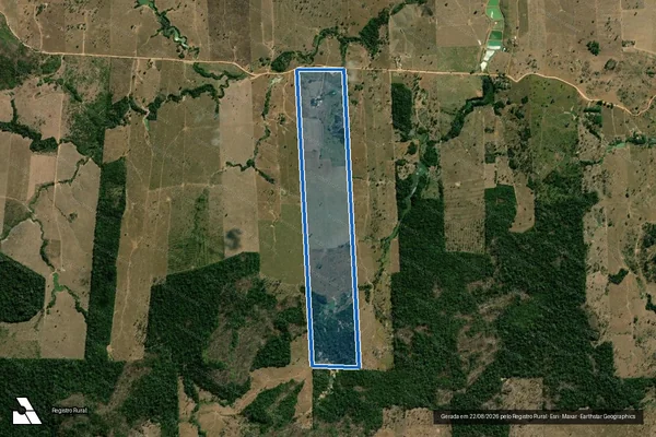 Imagem de satélite de LOTE 35 ? SÍTIO BOA VONTADE ? GLEBA 50 DO PROJETO DE ASSENTAMENTO DIRIGIDO MARECHAL DUTRA - 001 em Ariquemes - RO