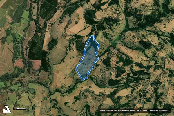 Imagem de satélite de FAZENDA NOVA COCAL - Gleba 01 em Uberaba - MG