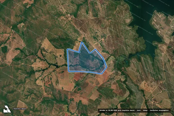 Imagem de satélite de Fazenda Elina em Palmeirópolis - TO