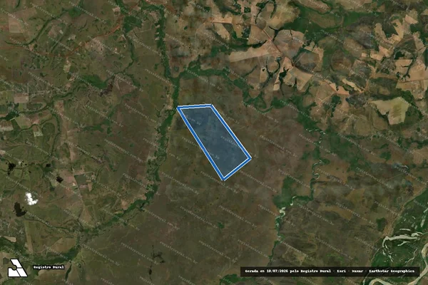 Imagem de satélite de Fazenda Entre Rios - Fazenda Entre Rios ? Mat. 3946 em São Félix do Araguaia - MT