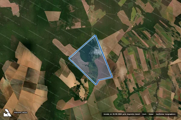 Imagem de satélite de FAZENDA ITAIPU - Parte 1 em São José do Rio Claro - MT