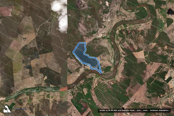Imagem de satélite de FAZENDA BARRA DO SANTANA - Parte 2 em Araçuaí - MG