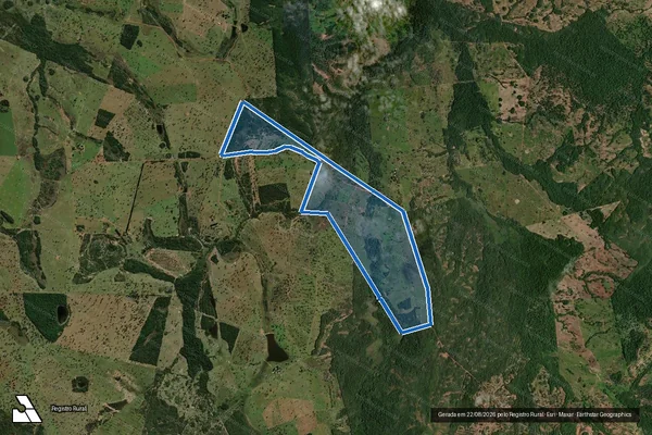 Imagem de satélite de FAZENDA SANTA LUZIA - FAZENDA SANTA LUZIA (ÁREA DESMEMBRADA) em Nioaque - MS