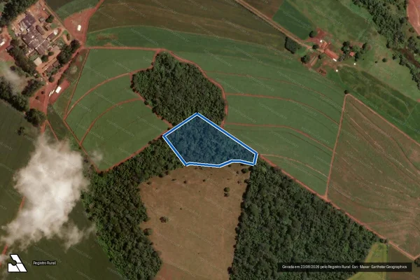 Imagem de satélite de FAZENDA ESMERALDA - GLEBA 01 em Inhumas - GO