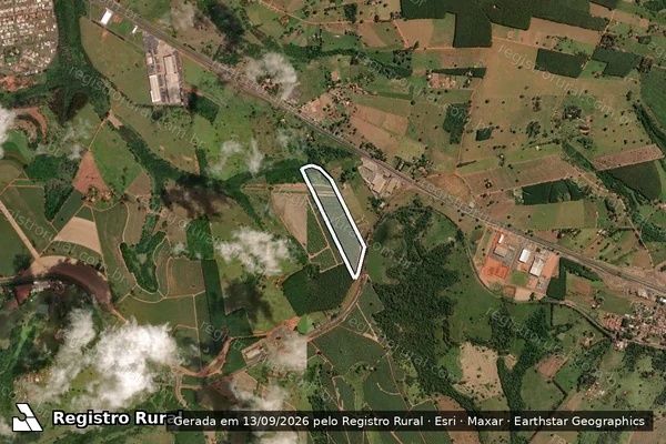 Imagem de satélite de Sitio São João - Parcela 1 em Votuporanga - SP
