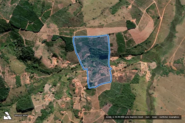 Imagem de satélite de CORREGO DOS SOARES - Parte 1 em Capelinha - MG