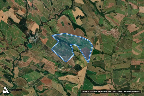 Imagem de satélite de FAZENDA NOSSA SENHORA APARECIDA em Monções - SP