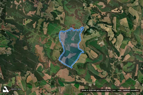 Imagem de satélite de Faz. Barra Velha ? Gleba ?B? - Parte A em Tibagi - PR