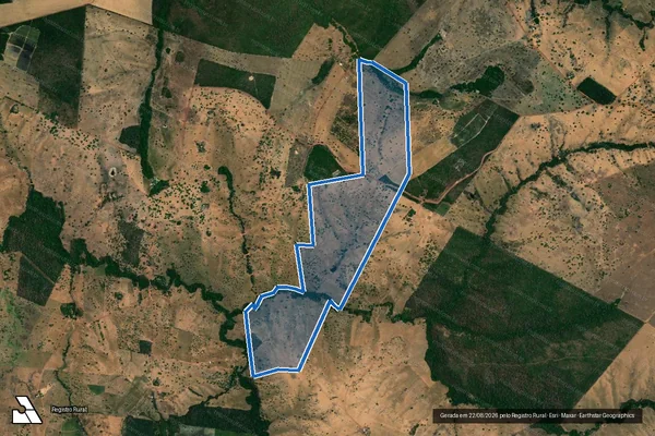 Imagem de satélite de FAZENDA BELA VISTA - Gleba 002 em Dois Irmãos do Tocantins - TO