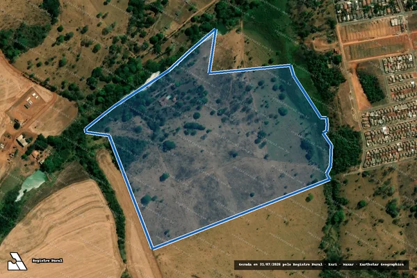 Imagem de satélite de FAZENDA ARROZAL - Gleba 02 em Trindade - GO