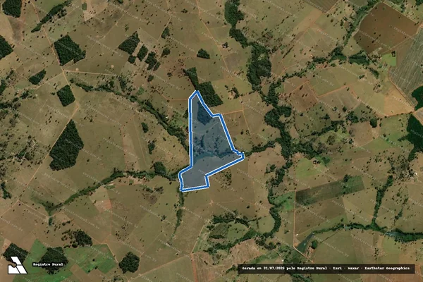 Imagem de satélite de FAZENDA PRINCESA E SÃO MANOEL - PARCELA 01 em Sanclerlândia - GO