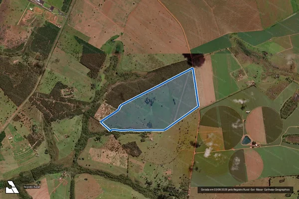 Imagem de satélite de FAZENDA SANTO ANTONIO - FAZENDA SANTO ANTÔNIO em Uberlândia - MG