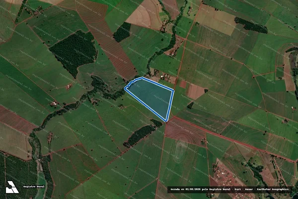 Imagem de satélite de Sítio Santo Antonio - Gleba A2 em Iepê - SP