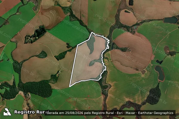 Imagem de satélite de Fazenda Roda de Ferro VIII - Matricula 3661 em Panambi - RS