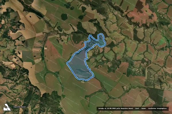 Imagem de satélite de FAZENDA FORTALEZA - PARTE 1 em Quirinópolis - GO