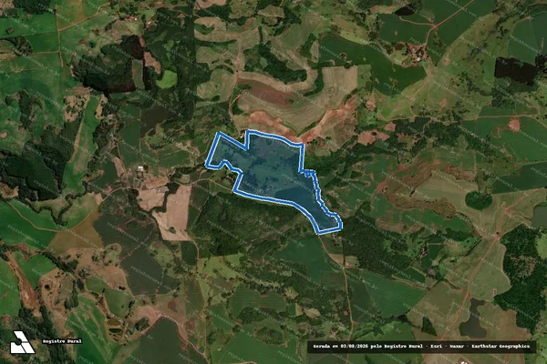 Imagem de satélite de LOTE 1-J DO NUCLEO JACUTINGA - Parte 1 em Honório Serpa - PR