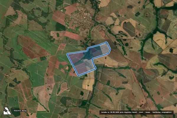 Imagem de satélite de Fazenda Santa Cecilia em Paulo de Faria - SP