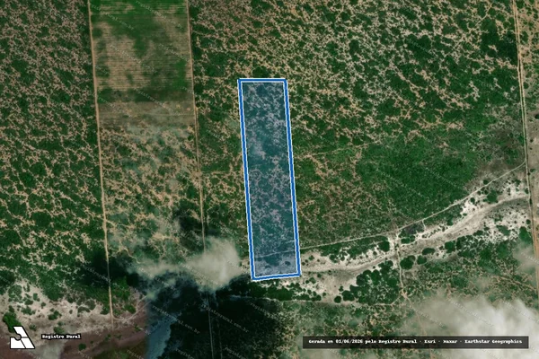 Imagem de satélite de Projeto de Assentamento Resistência Potiguar - Lote 9  - Parte 1 em Ceará-Mirim - RN