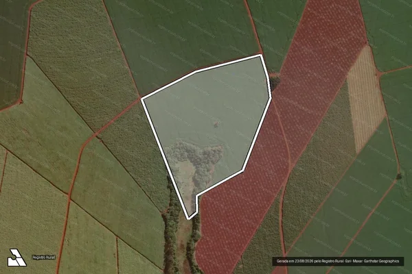 Imagem de satélite de SITIO SANTA LUZIA - Gleba_03 em Cândido Mota - SP