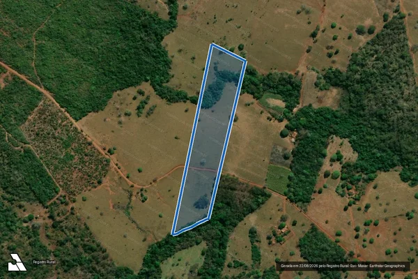 Imagem de satélite de FAZENDA BOA VISTA - PARTE DO LOTE Nº 82, DO LOTEAMENTO SANTA LUZIA - 001 em Palmeirópolis - TO