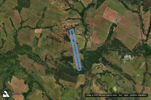 Imagem de satélite de Fazenda Bela Vista - Parte 06 em Pedro Gomes - MS