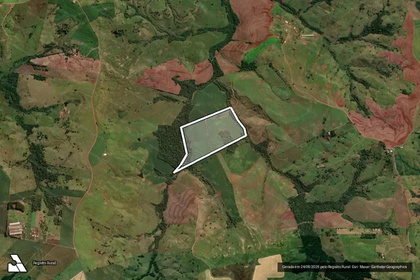 Imagem de satélite de Fazenda São Pedro-(Lote 106,106-A,106-B, e 106-C - Fazenda São Pedro ?Matrícula 679- Lote 106,106-A,106-B,e 106-C em Mandaguari - PR