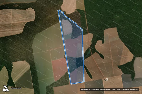 Imagem de satélite de Fazenda Barra Bonita Lote 06 - Fazenda Barra Bonita Lote 06 em Ipiranga do Norte - MT