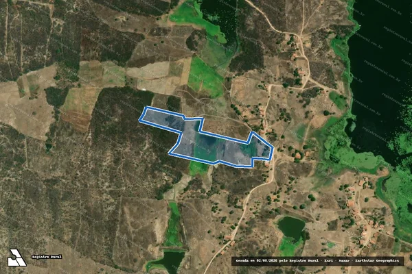 Imagem de satélite de SÍTIO IPUEIRAS ? LOTE 2119 - Parte 1 em Jaguaribe - CE