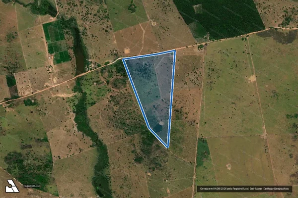 Imagem de satélite de FAZENDA SANTO ANTONIO - Parcela 1 em João Lisboa - MA