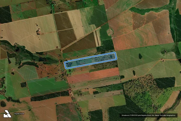 Imagem de satélite de SÍTIO SÃO JOSÉ - Parte 1 em Sidrolândia - MS