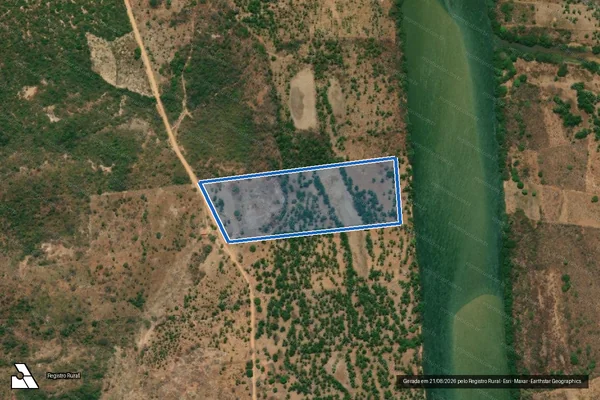 Imagem de satélite de GLEBA MURIÇOCA, DATA CANAVIEIRA - PARCELA 02 em São Francisco do Maranhão - MA