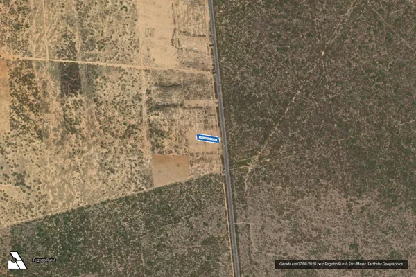 Imagem de satélite de Fazenda Santa Maria - Parte 39 em Xique-Xique - BA