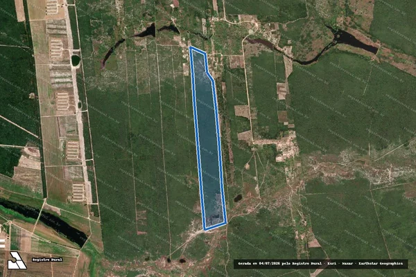 Imagem de satélite de FAZENDA CÓRREGO DO PÂNTANO - 03 em Beberibe - CE