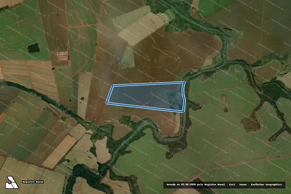 Imagem de satélite de FAZENDA SANTA FILOMENA - Matrícula 4075 em Paranacity - PR