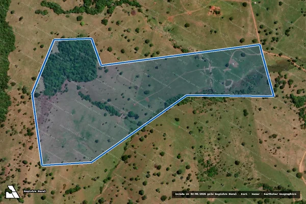 Imagem de satélite de FAZENDA CÓRREGO DA PRATA - PARCELA 03 em Córrego do Ouro - GO