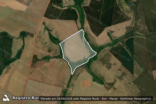 Imagem de satélite de Fazenda Nossa Senhora da Aparecida - Fazenda Aparecida em Uberlândia - MG