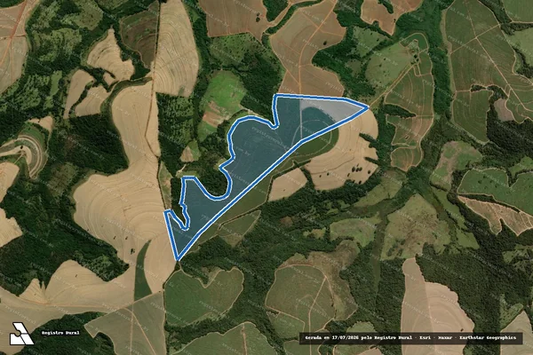 Imagem de satélite de Fazenda Maranatha II - GLEBA 02 em Veríssimo - MG