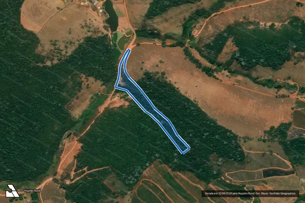Imagem de satélite de SITIO SANTANA ? BOA VISTA - Parte 02 em Paula Cândido - MG