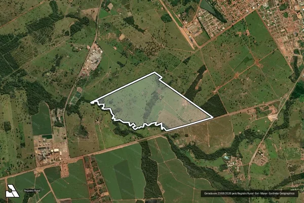 Imagem de satélite de Sítio Primavera em Mirassol d'Oeste - MT