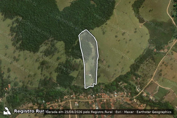 Imagem de satélite de Quilombo - Parcela 1 em Itaguara - MG