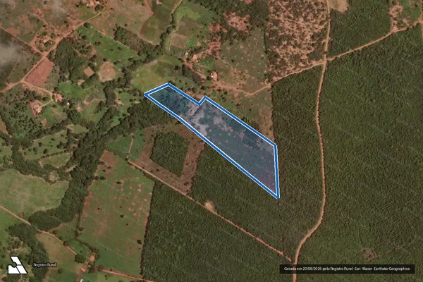 Imagem de satélite de Fazenda Curralinho, Fazenda Velha - Parte 2 em Riacho dos Machados - MG